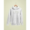 thumbnail image 3 of Cute Wild Daisies W Butterflies Hoodie Women -Image by Shutterstock, Female 4X-Large, 3 of 4