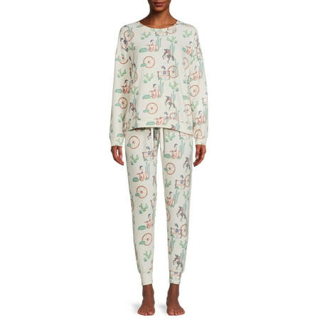 

Aspen Dream Women s Long Sleeve Top and Pants Pajama Set 2-Piece