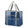 thumbnail image 2 of YAOMOBB Family Beach Bag Beach Hollow Mesh Drainage Large Capacity Multi Pockets Quick Dry Portable Shampoo Body Wash Storage Shower Travel, 2 of 7