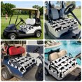 thumbnail image 6 of Golf Cart Seat Covers for 2 Seater, Black Cat Soft Microfiber Cart Seat Towel Blanket, Modern Cartoon Animals Minimalist Absorbent Breathable Non Slip Bench Seats Protector for Golf Course 51"x31", 6 of 9