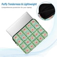 thumbnail image 2 of FORMRS 15"-15.6" Laptop Sleeve Protective Case Soft Carrying Quilted Computer Bag Cover, Green Blossom Mosaic, 2 of 7