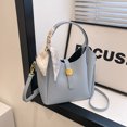 thumbnail image 1 of Bolso Superior Cuerpo Cruzado para Mujeres Correa Ajustable Cuero Puo Con Cinta Color Sólido, 1 of 9