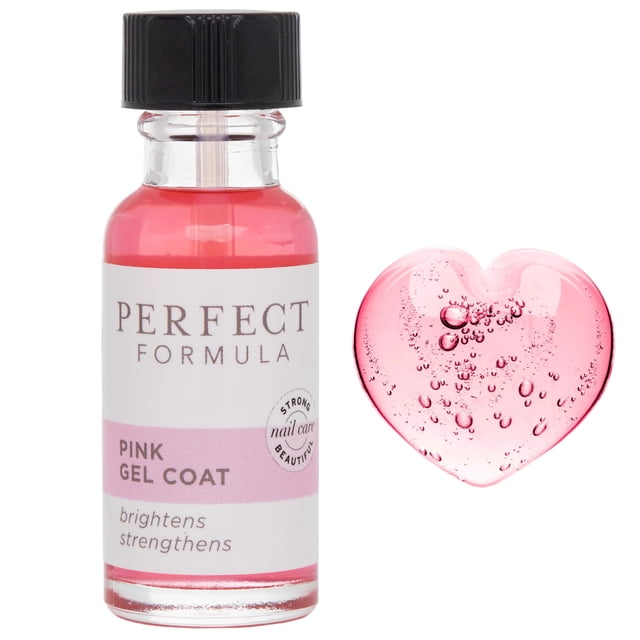 Abrigo de gel rosa Nail Strengener Perfect Formula para mujer
