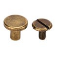 thumbnail image 2 of Fixations de Rivets en Cuivre à Tête Ronde, 200 Vis de Fixation Ensemble Vis de Fixation Kit Assorti Vis de Chicago à Haute Intensité, 2 of 5
