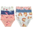 thumbnail image 4 of B&Q Comfortable Cotton Briefs for Toddler Little Girls - 6-Pack Assortment - Sizes 2T to 7T, 4 of 6