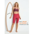 thumbnail image 6 of BALEAF Women's Long Swim Bottom Swim Jammer Full Coverage Rash Gurad Short Pants Rose Red L, 6 of 6