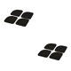 thumbnail image 2 of Inteprter 4 Pieces Anti-Vibration Washing Machine Pads Washer Support Dryer Kitchen Absorbing Shock Refrigerator Mats Floor Protection Negro 2piezas Inteprter CBP432893, 2 of 5
