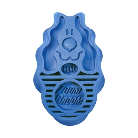 KONG® ZoomGroom® Multi-Use Manual Dog Brush, Boysenberry, Large