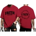 thumbnail image 7 of Ankishi Christian T Shirts for Men Faith Ephesians 2 8 Short Sleeve Religious Tee Crewneck Casual Tops for Streetwear, 7 of 7