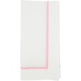 thumbnail image 2 of Fennco Styles Pink Embroidered Line Design Cloth Napkins 20" W x 20" L, Set of 4 - Shimmering Dinner Napkins for Home Décor, Everyday Use, Christmas, Banquets and Special Events, 2 of 4