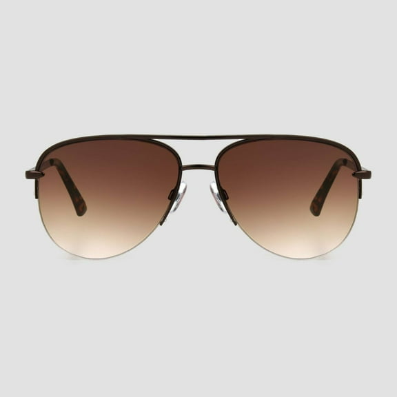 Women's Tortoise Shell Print Aviator Sunglasses - Universal Thread™ Light Brown: Scratch-Resistant, UV Protection