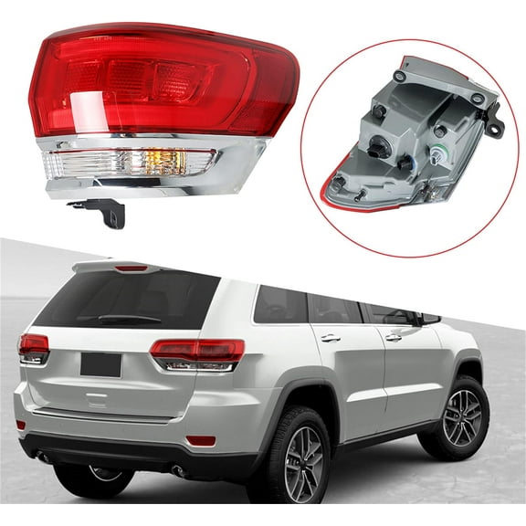 SEBLAFF Tail Lights Replacement for 2014-2020 Jeep Grand Cherokee Right Side Rear Brake Lamps Clear Lens 8110016AC 68110016AE CH2805106