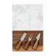thumbnail image 1 of Tabla Xtellar de Madera Y Mármol + Cuchillos Picar Queso color blanco, 1 of 5