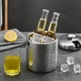 thumbnail image 3 of Ice Bucket,1.3L Ice Bucket with Double Wall Ice Cube Container Stainless Steel Ice Bucket Elevate Your Experience, 3 of 11