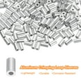 thumbnail image 3 of 200 Pcs Aluminum Crimping Loop Sleeves for 1/32" Diameter Wire Rope, Round Wire Rope Sleeve for Cable Line End, 3 of 6