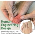 thumbnail image 4 of 10 Pack Toe Covers Closed Toe Surface Fabric Cover Protectors with Gel Lining (Large + Medium), 4 of 5