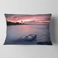 thumbnail image 2 of Designart Rocks Dark Samarra Seashore Sintra - Seashore Throw Pillow - 12x20, 2 of 5