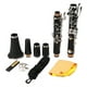 thumbnail image 2 of Clarinete de baquelita Nikou con 17 teclas en tono B descendente y paño de limpieza, 2 of 15
