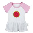 thumbnail image 1 of Fruit Guava Pattern Dresses For Baby, Newborn Babies Skirts, Infant Princess Dress, 0-24M Kids Graphic Clothes (Pink Raglan Dresses, 6-12 Months), 1 of 4