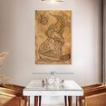 thumbnail image 3 of Elephant Stock Boho Vintage Elephant Wall Art - Vertical Canvas Wall Art - Hallway Wall Decor - Animal Canvas - Brown And Orange Decor - 32" x 48", 3 of 8