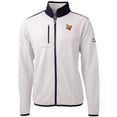 thumbnail image 2 of Men's Cutter & Buck White/Navy Las Vegas Aviators Big & Tall Cascade Eco Sherpa Fleece Full-Zip Jacket, 2 of 3