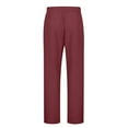 thumbnail image 5 of Dxzfnsa Women's Wide Leg Sweatpants Straight Leg Lowrise Sweat Pants Drawstring Elastic Low Waist Pants with Pockets Hiking Pants Women(Wine,S-5XL), 5 of 7