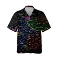 thumbnail image 3 of Camisa de moda para hombre con estampado 3D de mapa y brújula, solapa con botones, manga corta, diseño personalizado, camisetas cómodas, 3 of 5