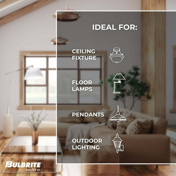 Bulbrite  Single 4 Watt Dimmable Antique Grand Nostalgic Medium (E26) LED Bulb Jewel