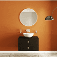 thumbnail image 2 of Modern Wall-Mounted Bathroom Vanity with Washbasin | Dune Black Matte Collection | Non-Toxic Fire-Resistant MDF-32"-Diamond Collection 24", 2 of 4