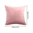 thumbnail image 6 of Velvet Pillow Cushion, 40×40cm Soft Velvet Pillowcases for Sofas, Chairs, Waist, Head & Back Support, 6 of 6