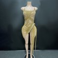 thumbnail image 1 of Novance Y2428-J Robes de Soirée Femmes Perles Chaîne à Pampilles Vêtements pour Femmes Automne 2023 Élégante Robe de Soirée pour Femmes Cristal Rouge, 1 of 5