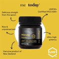 thumbnail image 2 of Me Today Manuka Honey - UMF 20+ MGO 826+ Authentic Raw (250g/8.8oz) from New Zealand, 2 of 5