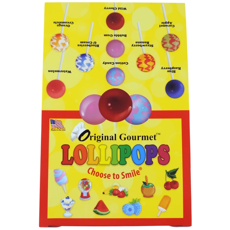 Original Gourmet Gluten-Free Lollipops, 1.1 Oz, 48 Count Box