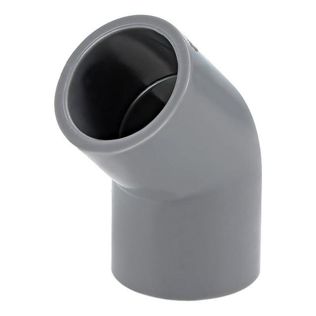 Accesorio de tubería, codo de 45 grados, gris, enchufe de 1/2 pulgada, 5 piezas