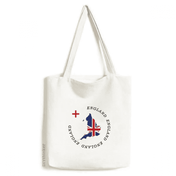 English Territorial Flag Art Deco Fashion Tote Canvas Bag Shopping Satchel Casual Handbag