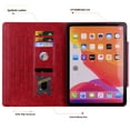 thumbnail image 3 of for Lenovo Tab P12 12.7" 2023 Case, Vintage Soft PU Leather Case with 2 Anti-Slip Strips Adjustable Angle Kickstand & 4 Card Slots (Include 1 Photo Slot) for Lenovo Tab P12 12.7" 2023, Red, 3 of 7