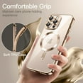 thumbnail image 6 of JETech Soft Clear Case for iPhone 16 Pro Max 6.9-Inch, Camera Lens Full Protection, Compatible with MagSafe Wireless Charging, Shockproof Electroplated TPU Phone Cover (Gold), 6 of 6
