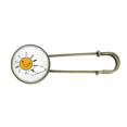 thumbnail image 1 of Broche de Metal Antiguo Ilustración Sol Nube Unbranded, 1 of 3