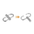 thumbnail image 4 of Uxcell Adjustable Metal Buckles for Chain Strap, 4Pack 22x10mm Chain Shortener, Silver, 4 of 6