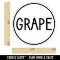 thumbnail image 2 of Grape Flavor Scent Rounded Text Self-Inking Rubber Stamp Ink Stamper - Black Ink - Mini 1/2 Inch, 2 of 7
