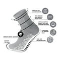 thumbnail image 2 of 60 Pairs of Non-Skid Diabetic Ankle Cotton Socks with Non Binding Top, Brooklyn Socks Health Collection, Wholesale Bulk Value Pack (Gray, Fit Men's Shoe Size 10-12), 2 of 6