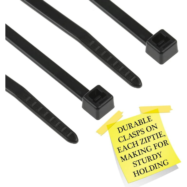 Cole-Parmer Essentials 11 Pound Nylon Cable Zip Ties, 2.5 L, Black; 100/CS  from Cole-Parmer