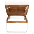 thumbnail image 6 of SAFAVIEH Nuca Outdoor Patio Sunlounger, Natural/White, 6 of 15