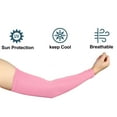 thumbnail image 3 of Unique Bargains 1 Pair Arm Shapers Arm Slimming Sleeves Fat Burning Light Weight Pink Polyester, 3 of 6