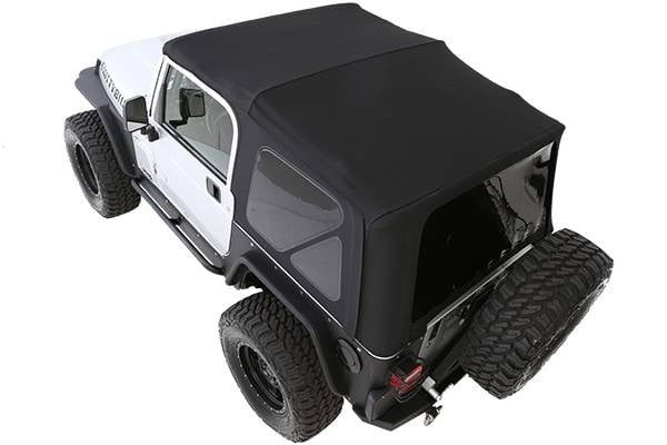 Smittybilt 1997-2006 Fits Jeep Wrangler TJ Soft Top Premium Canvas OEM  Replacement With Tinted Windows 9974235 