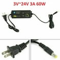 thumbnail image 2 of Adjustable Voltage Power Supply 3V 9V 12V 24V 3A LCD Display AC DC Switch Adapter, 2 of 5