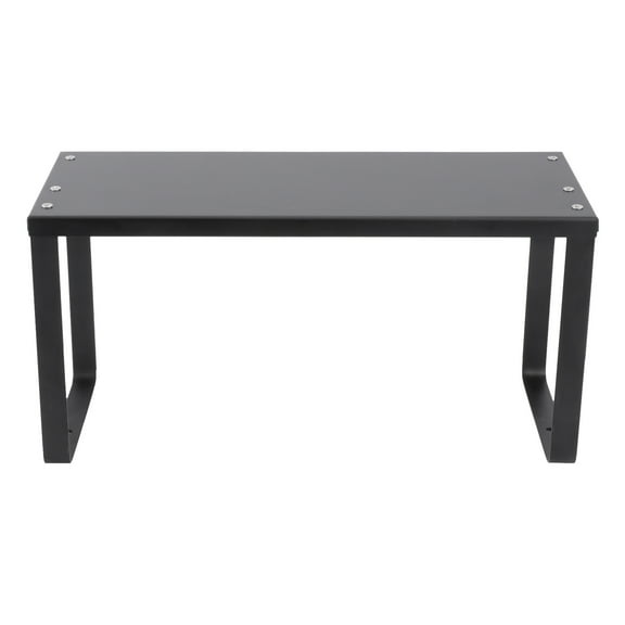 OATIPHO Iron Cabinet Storage Rack Black Kitchen Organizer Shelf for Kitchenware and Sundries