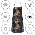 thumbnail image 6 of Fuzoiu Watercolor Snake Skin Print Kitchen Cooking Aprons,Kitchen Cooking BBQ Aprons,Chef Apron with 2 Pockets for Men Women,Art Aprons for Painting Pottery Ceramics, 6 of 7