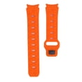 thumbnail image 2 of Football Texture Quick Release Silicone Watch Band, Replacement Silicone Band, Dual Color for Galaxy Watch 6 5 4, Cracked Design Offers Fit for Smartwatch, 2 of 7