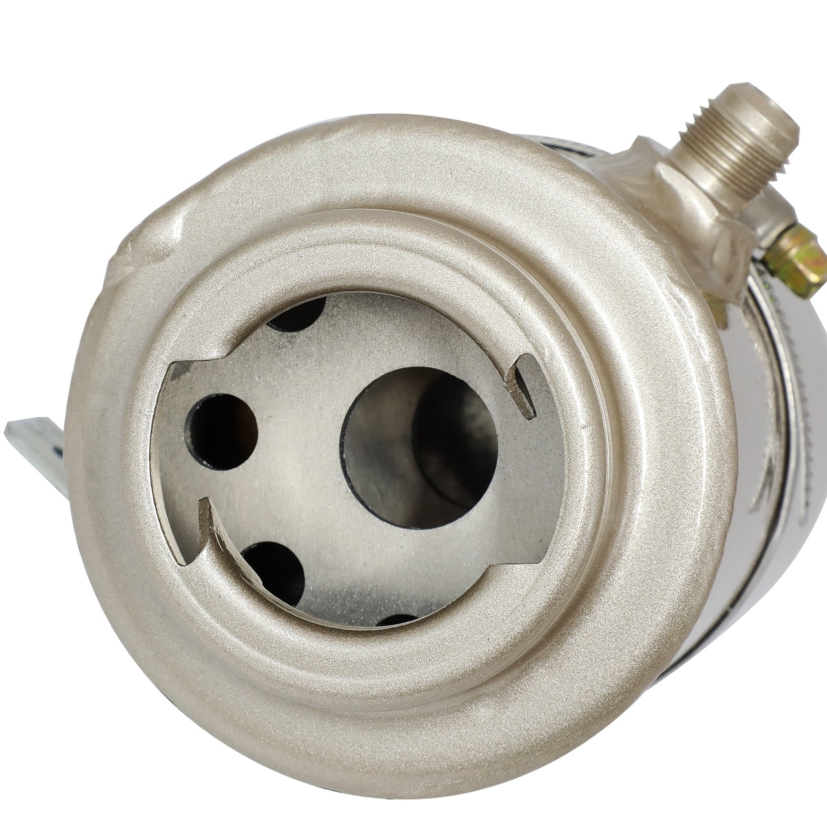 DNA Motoring TANK-PS-005 Universal Aluminum Round Power Steering Fluid Reservoir Can/Tank Bottle w/Cap+Hardware